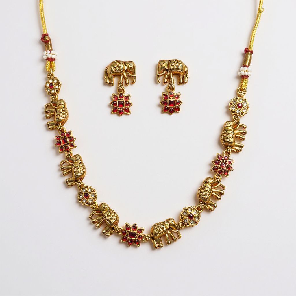 Elephant necklace set