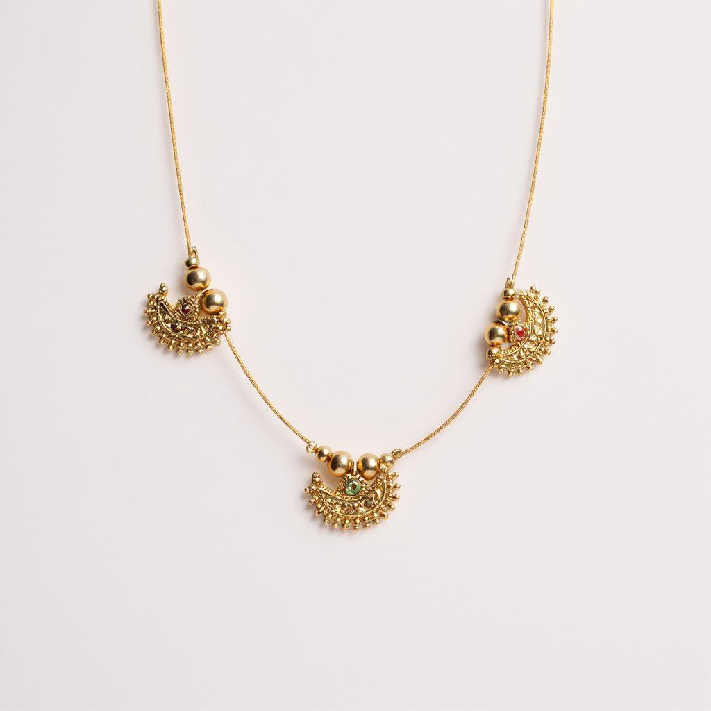 Three flower necklace